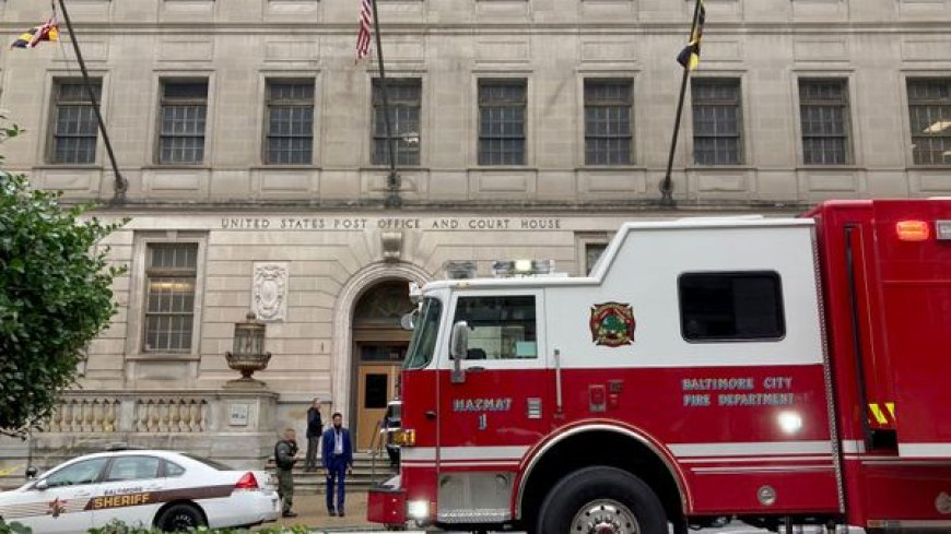Letter with white powder from inmate causes hazmat incident in Baltimore courthouse