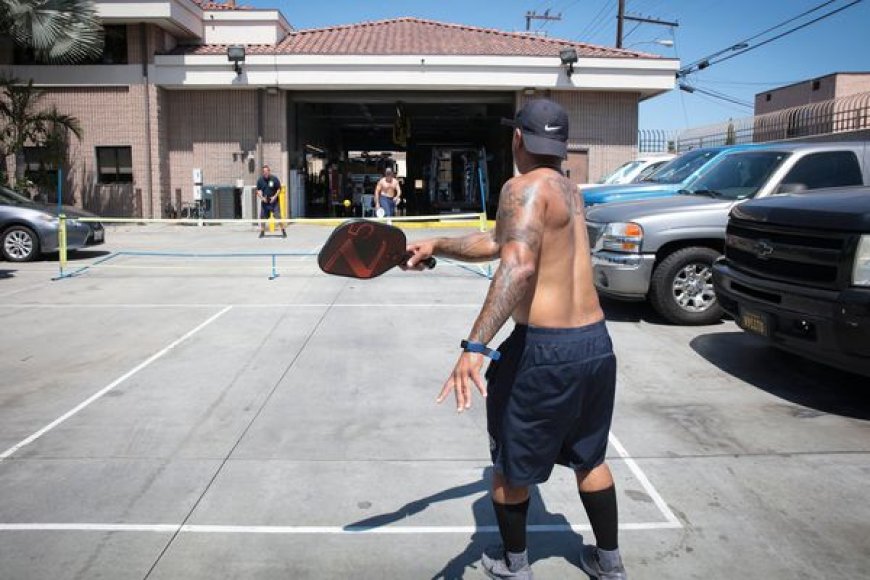 Pickleball: Sweeping the nation – and popping up in fire stations