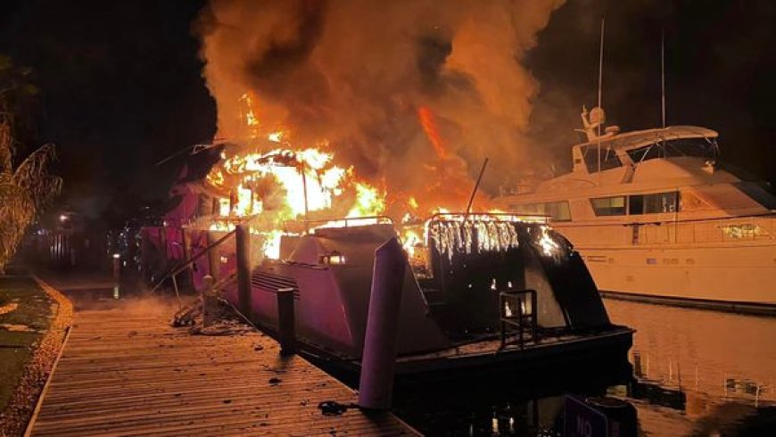 Photo of the Week: Fla. 2-alarm yacht fire