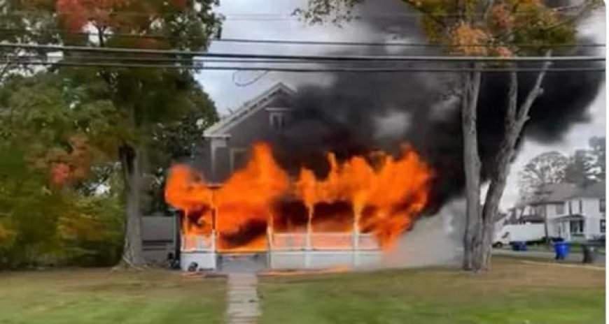 Conn. woman jumps from second-floor to escape house fire