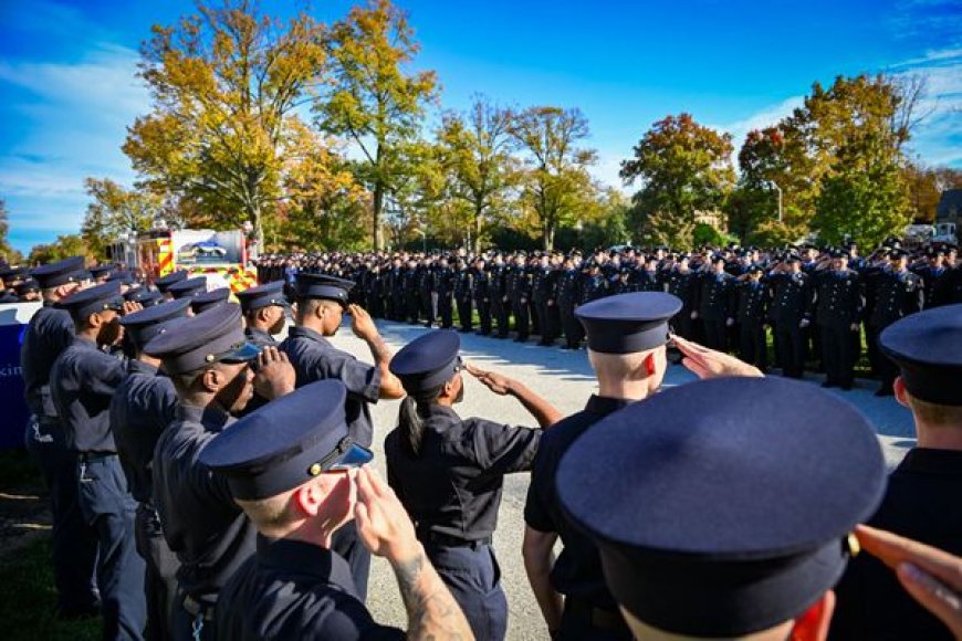 'It's a brotherhood': Thousands mourn loss of Baltimore firefighter