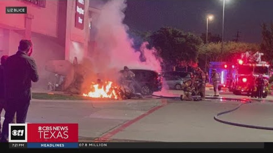 Pilot dies in small plane that crashed, caught fire near Texas strip mall