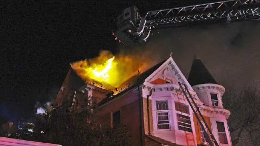 Pa. FFs battle 3-alarm fire in converted Victorian home