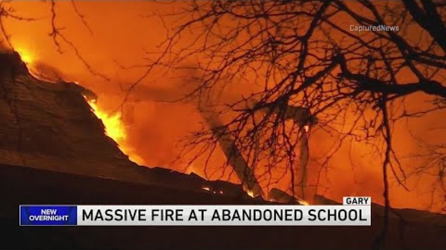 Video: Historic abandoned Ind. school destroyed by fire