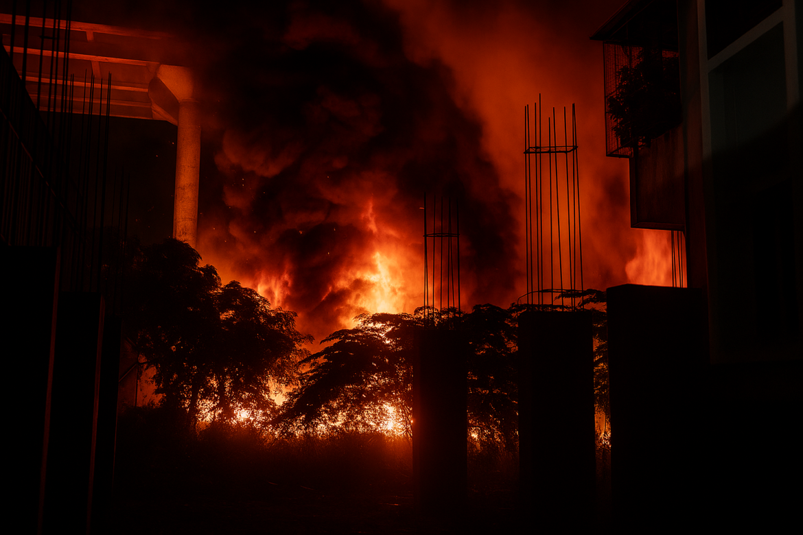 fire at jamulwadi