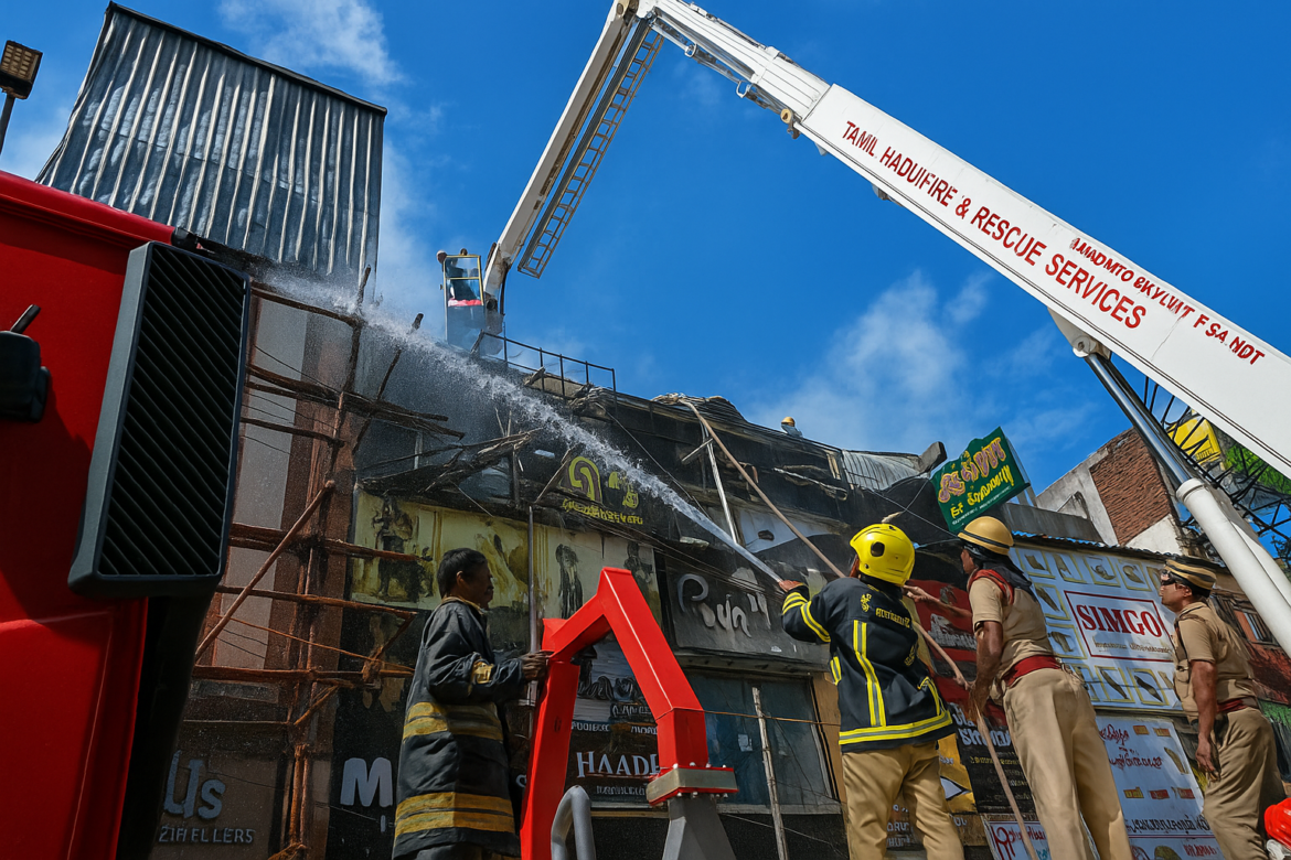 Coimbatore Big Bazaar Street fire
