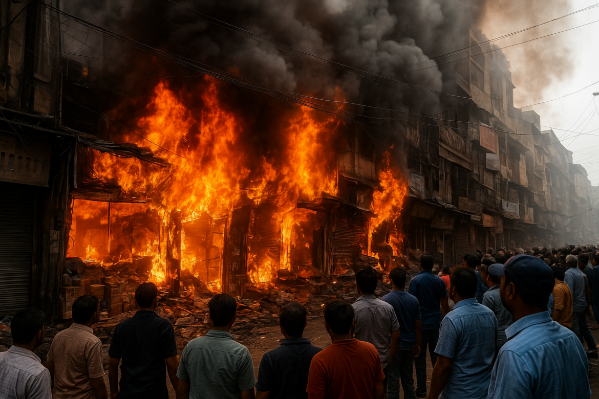 Karol Bagh Gaffar Market Fire