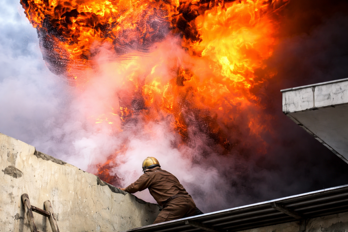 Thane residential building fire