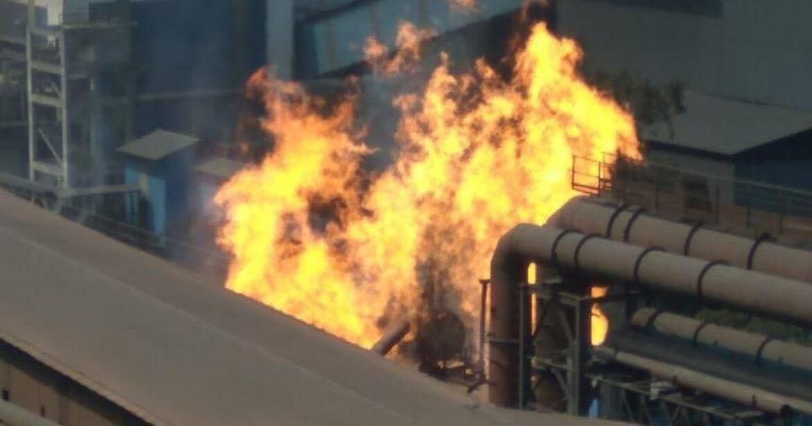 Chhattisgarh Steel Plant Fire